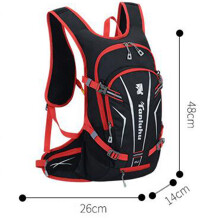 Mochila de ciclismo com capa para celular e capa de chuva inclusas, design profissional para suas aventuras urbanas e na natureza.