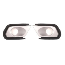 Front Bumper Fog Lamp Grille Cover Fog Lamp Frame Trim for Sandero Stepway 2017-2020 261A37821R 261A20186R