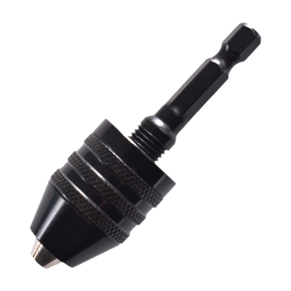 Drill Chuck Conversion Tool, Sturdy 3Jaw Chuck Adapter For Electric Screwdriver, Black Hex Shank 0.36.5 Mm 9365049315401