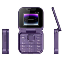 Mini Flip Mobile Phone 2024 Foldable Purple Flip Phone, Unlocked 2G, FM Radio, Magic Voice, Speed Dial, For Seniors