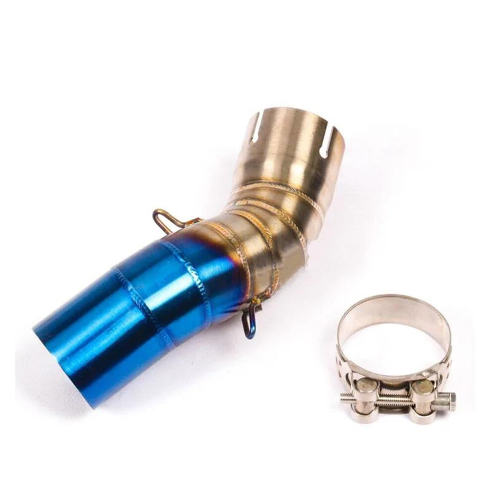 Motorcycle Exhaust Pipe 51Mm Muffler For Kawasaki Z900 20172021 Boosts Engine Performance Blue 9365049315043