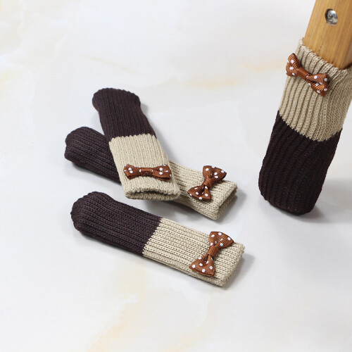 Tischbeinsocken, doppelt gestrickt, Stuhl- und 2