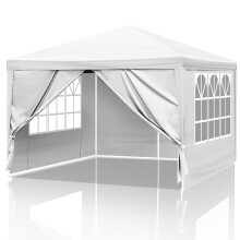 3x3M 4 Side Panels Gazebo Canopy Party Tent w/ 2 Door & 2 Windows