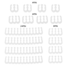 Clamp For 2.53.2mm PC Power Cables 16Pcs Wire Management Clip For 4/6/8/24 Pin Computer Wire Combs