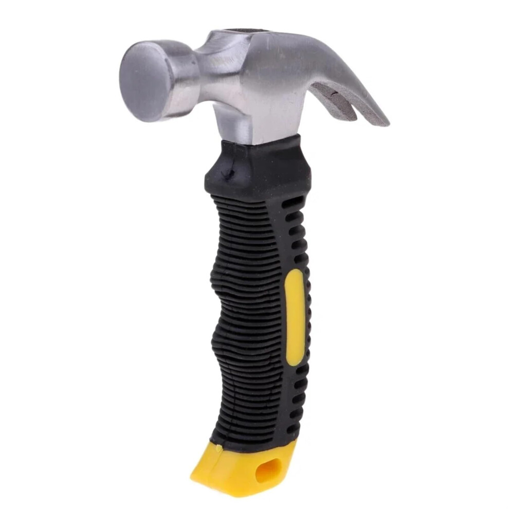 Claw Hammer Mini Nail Hammer Lightweight Hand Tool Multifunction Sheep Horn Hammer Yellow 9412369368027
