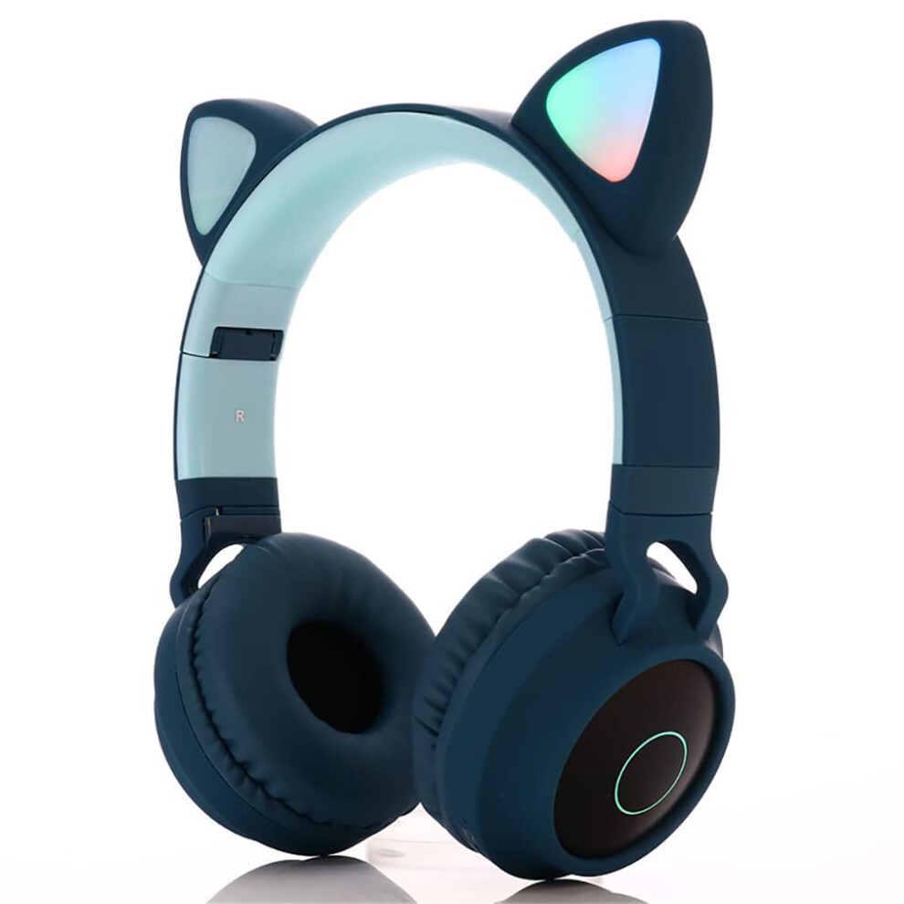 Kids Bluetooth 5.0 Stereo Onear/Overear Headphones Foldable Builtin Microphone For Online Learning 9412369368270