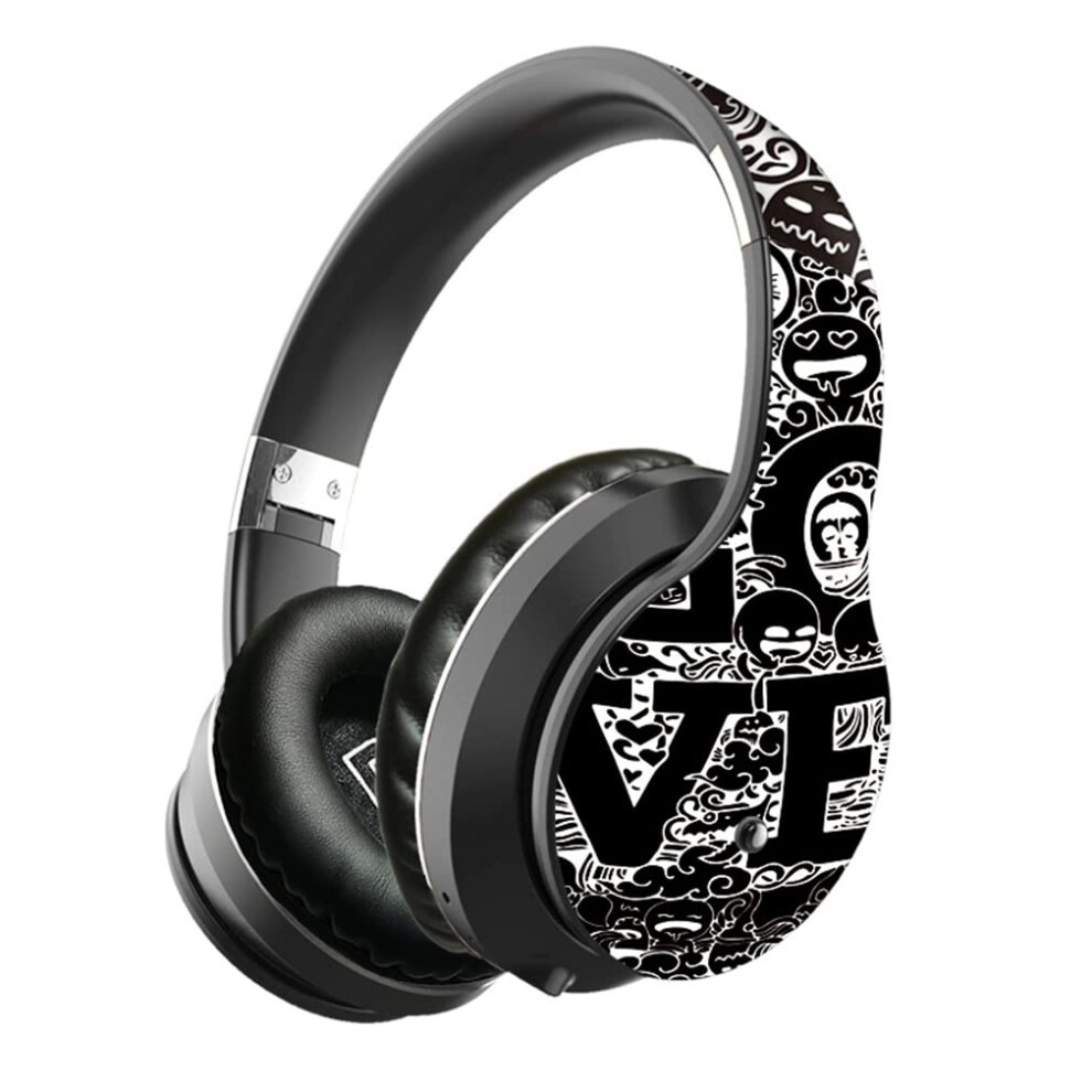 Bluetooth 5.0 Overear Headphones, Foldable Wireless Hifi Stereo Headset Mic, Aptx Low Latency, Lossless Sound, Silver 9412369368478