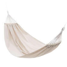 Camping Hammock Outdoor Canvas with Wooden Bar Breathable Cotton for Dormitory and Backyard