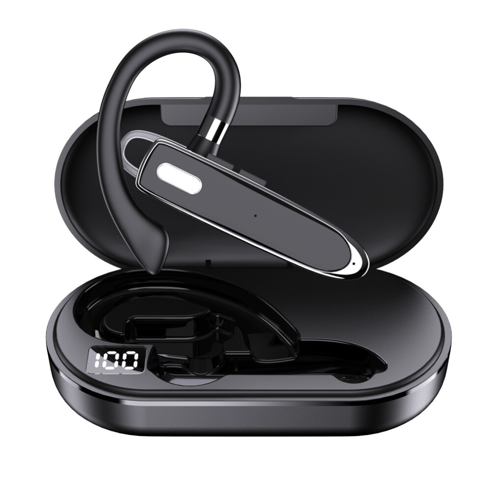 V5.3 Bluetooth Headset, Wireless Earpiece With Built-In Mic, Comfortable Fit For Left Or Right Ear, Battery Display Charging Case Offers Extended Play 9416038531293