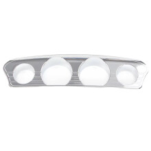 Motorcycle Round-Hole Gauge Cover Trim Frame for Touring Glide Street Glide Ultra 2014-2025 Chrome