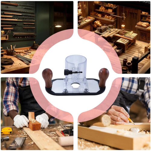 Router Base Protective Transparent Milling Base Plate For Circular Saws  Compatible With Most Models, Clear 2