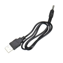DC-tynnyripistokkeella varustettu virtajohto, mobiilivirtalähde, 5 V:n tasavirta, USB 2.0A, tyyppi uros - 3,5 x 1,35 mm:n tasavirtakaapeli