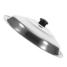 Stainless Steel Pot Lid Dome Universal Pan Cover with Ergonomic Heatproof Handle
