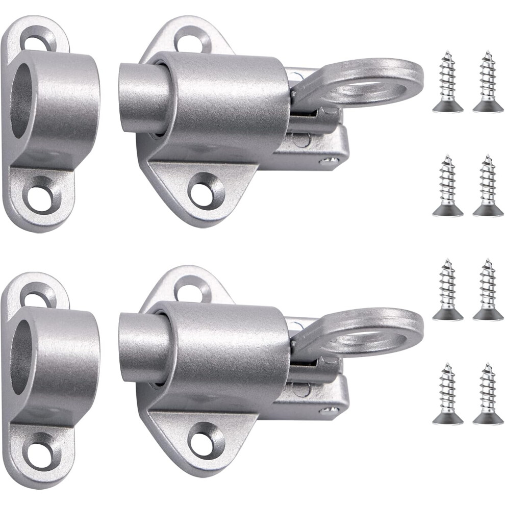 Automatic Door Bolt With Sturdy Construction, Spring Barrel Slide Door Lock For Enhanced Safety 9198585151895
