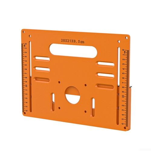 Multi Functional Circular Saw Guide Rail Bottom Plate Aluminum Alloy Compatible With Track Saws For Precise Cuts