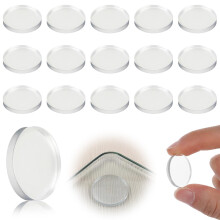 36 Stück Transparente Antirutsch Pads, 25mm Antirutsch für Glasplatten Schutzpuffer Abstandshalter Rund Nicht klebende Gummipads Greifer Silikon