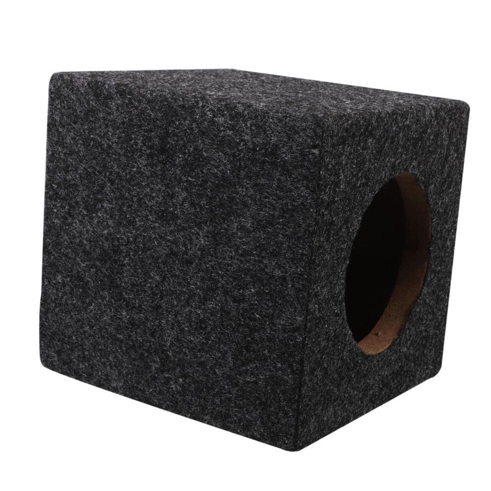 Car Subwoofer Box Square Wooden Enclosure With Durable Construction For Universal Car Audio 9365049317320