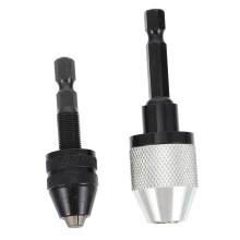 Accessory Drill Chuck Adapter For Bit Holder TwoPiece Set Steel Construction Compatible With Most Drill Bits