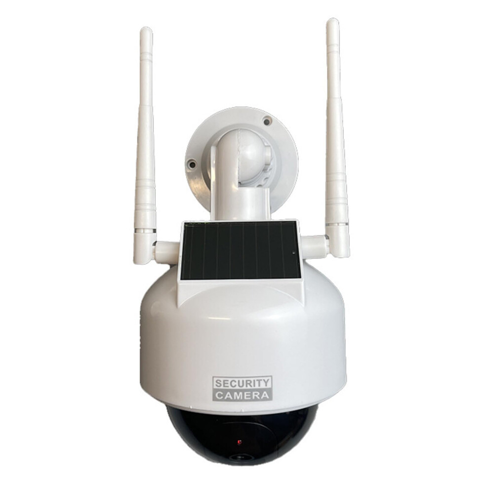 Solar Powered Fake Security Camera With Flashing Led, Realistic Dome For Indoor Outdoor Use 9365049318624