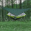 Camping Hammock with Mosquito Net Canopy, Quick Setup Parachute Fabric, Large Green 3