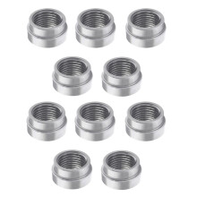 10 Pcs M18x1.5 O2 Oxygen Sensor Weld on Bung Plug Stepped Nut Cap Kit for Sensor Oxygen Sensor