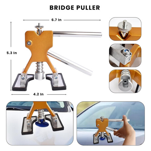 Car Dent Repair Kit - Paintless Dent Removal Tools for Auto Body, Dent Puller Set for Vehicle Panel Fixing, Easy to Use 2