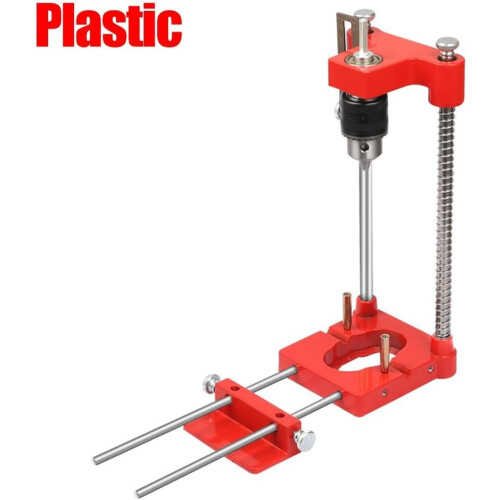 Woodworking Positioning Instrument Drilling Locator Positioner Adjustable Panel Fixing Clip Carpenter Tool Red 2