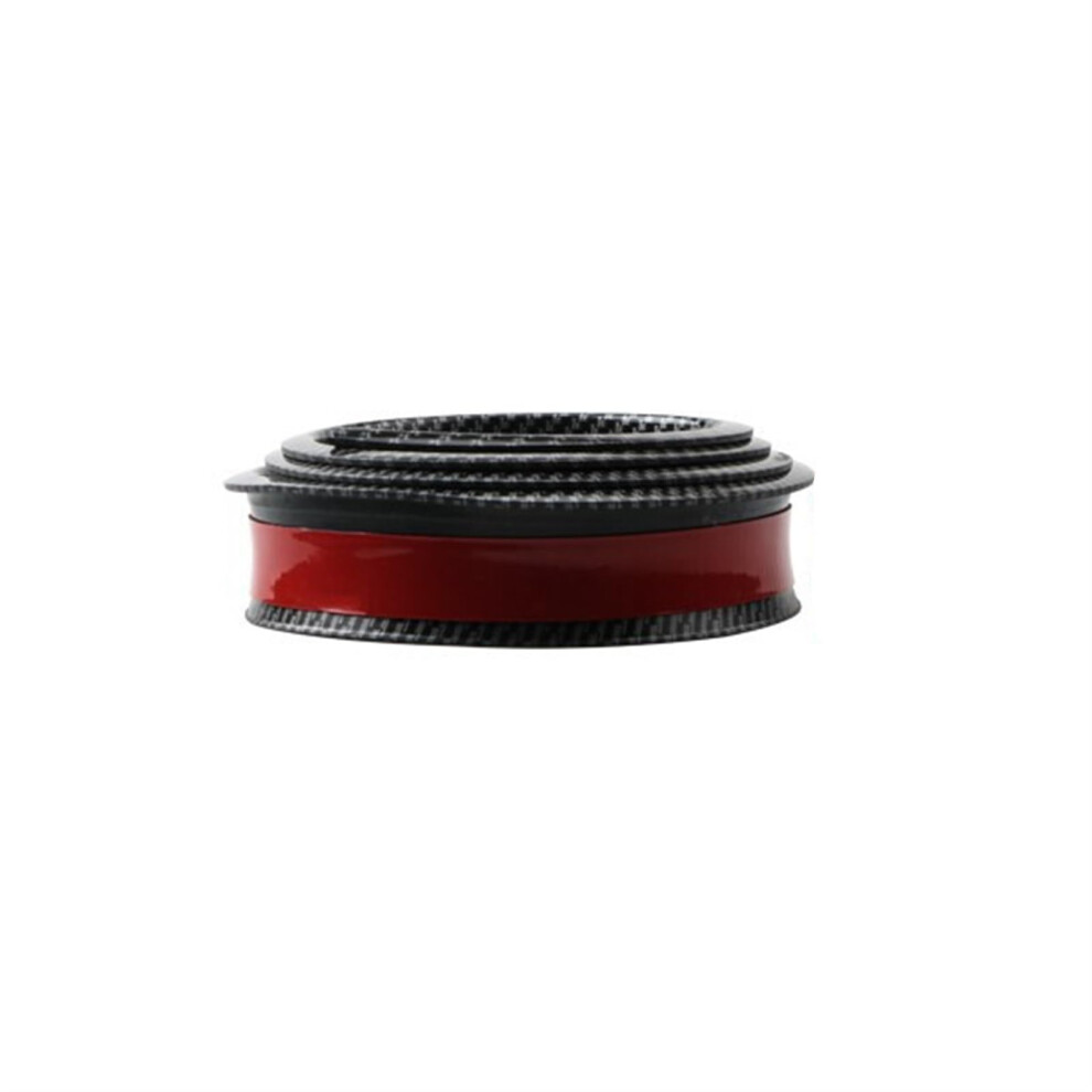 Universal Car Fender Flares 3.8Cm Carbon Fiber Wheel Arch Trim Protector 1.5M Mudguard Lip 9365049318907