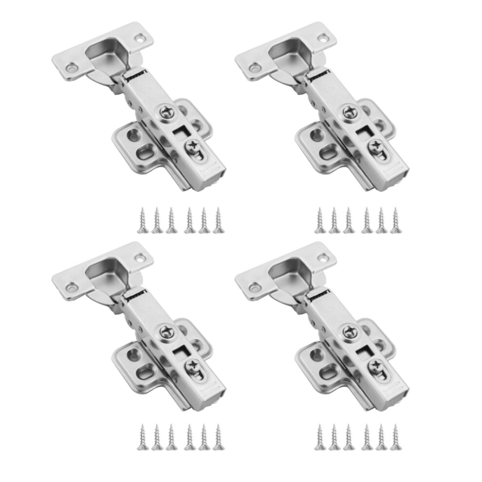 Adjustable Kitchen Cabinet Hinges, Steel Material Nickel Plated Hinges With Sturdy And Safe Non-Stitching Models 9198585150652