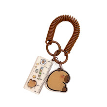 Creative Car Keychain Cartoon Capybara Keyring Pendant Bag-4