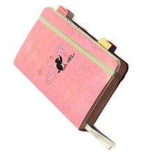 Leather Notebook 100Pages Ribbon Bookmarks For Student Adult
