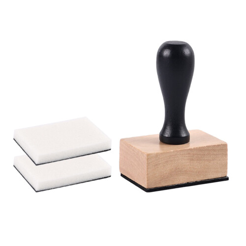 Small Ink Blending Tool with Wood Handle Hollowed-Out-Black