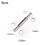Metal Silver Hinges, Customizable Tension Control Effortless Installation Foldable Butt Hinge for Heavy Doors, Long Hinge Life and Secure Reliability 2