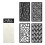 4 Pcs Flowers Stencils Scrapbook Stencils-Penumbra dream 1