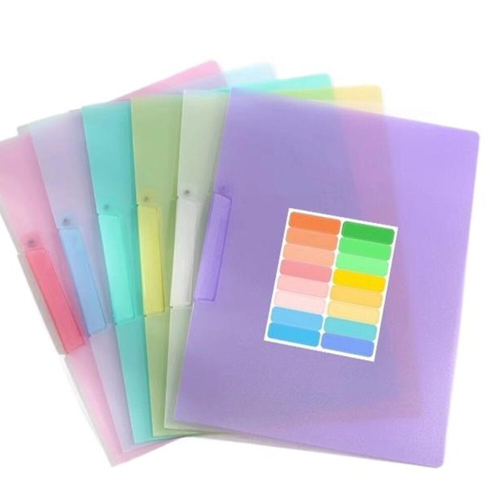 6Pcs File Sleeves Letter Size Document Folder Filing Folder With 7696001218532