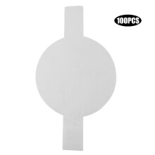 (As show, One size) 100PCS 8 inch Non-Stick Round BBQ Paper Baking Sheets Barbecue Foil Paper for Grill White