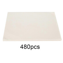 (As show, One size) 480pcs Food Grade Baking Sheets Oil Absorption Paper Cake Bread Pastry Paper Mat Pad for Party Kitchen BBQ