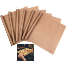 (As show, One size) Brown Heat Resistant Baking Paper Non Stick Oiled Paper Kitchen Oven Paper For dessert Shop40x60 cm / 15.8x23.6 in
