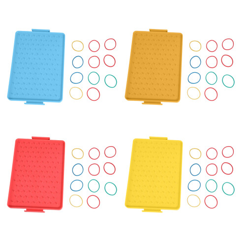 Educational Geometry Pegboard Multipurpose Geoboard Hands-Blue 1