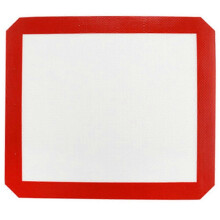 (As show, One size) Food Grade Silicone Heat Resistance Baking Bakeware Tray Mat Pastry Cake Dough Pad(29*26cm)