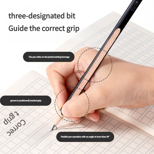 2B Drawing Pencils With Grip Correction Writing-HC164  2B 2