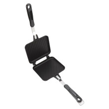 (As show, One size) Hot Sandwich Maker Twill Detachable Nonstick Double Side Heating Sandwich Pan for Kitchen
