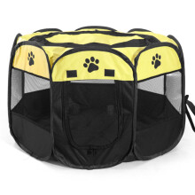 Pet Playpen Portable Foldable Waterproof Oxford Air Mesh Open Air Exercise Pen Tent Playground Small Dogs And Cats