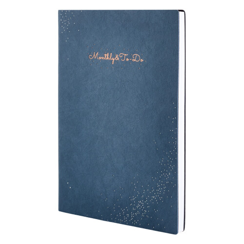 18 Month Planner Notebook Undated For Work Study-Smoke Blue