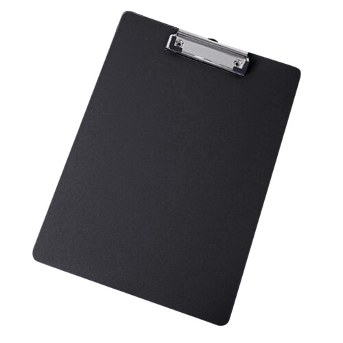 Conference Clipboard with Retactable Hanging Hook-black