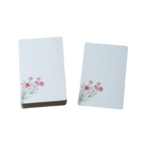 20Sheets Unlined Drawing Paper Cards 2.24x3.54Inch Note-16