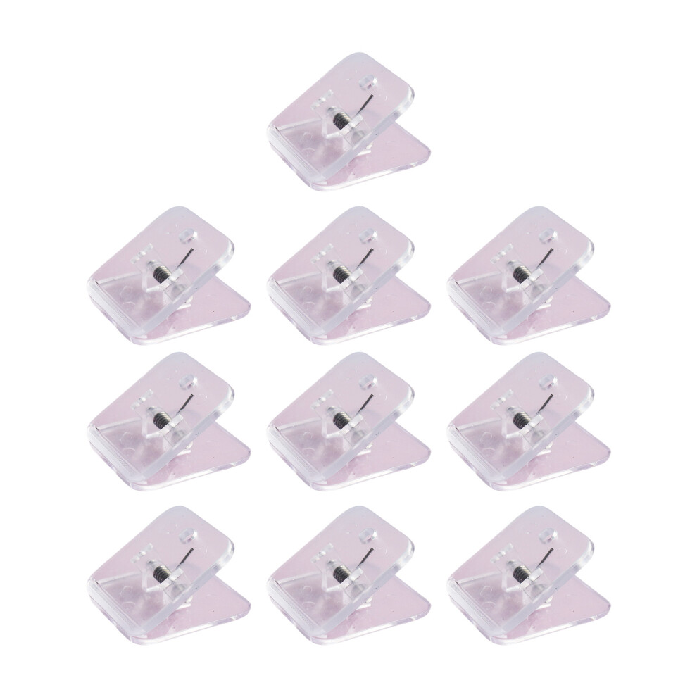 Square Shape Paper Clamps File Paper Clip Food Bag Seal-Clear 7696001241578