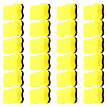 24 Pcs Bone Shape Board Cleaner Whiteboard Eraser-yellow