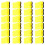 24 Pcs Bone Shape Board Cleaner Whiteboard Eraser-yellow 1