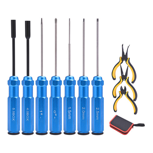 10Pcs Hexagonal Shank Screwdriver Pliers Antislip Handle with